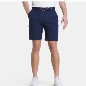 FootJoy Lightweight 9" Short Performance Golf Flat Front Classic Navy Size 38